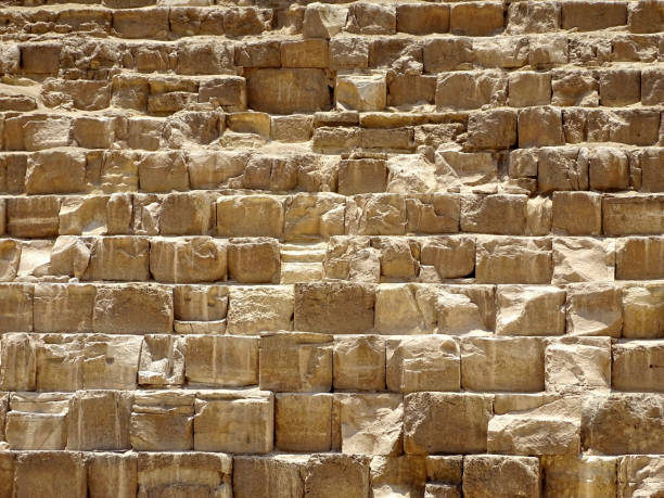 Pyramid Bricks stock photo