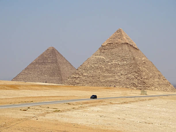 The Pyramids in Egypt stock photo