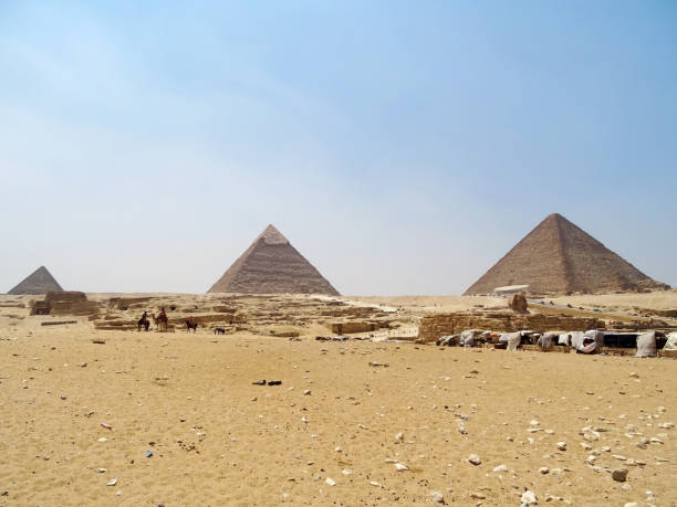 The Pyramids in Egypt stock photo