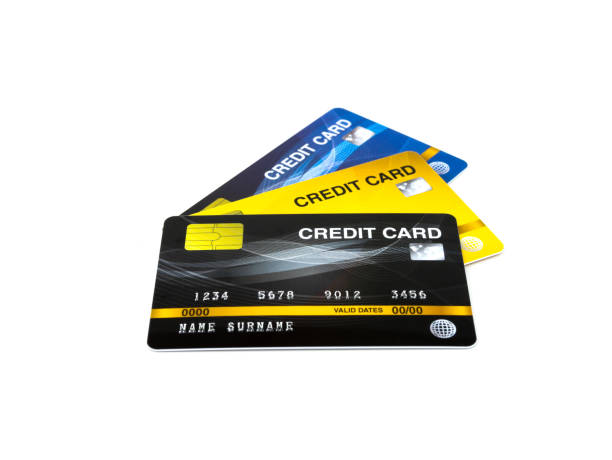 istock Credit card isolated on white background. 1156294126