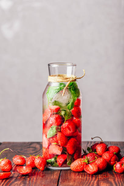 istock Infused Water with Strawberry and Basil. 1156296122