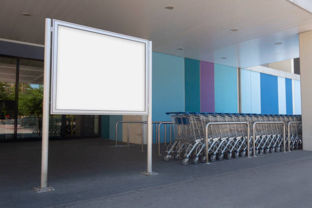 istock Blank billboard in a supermarket 1156296507