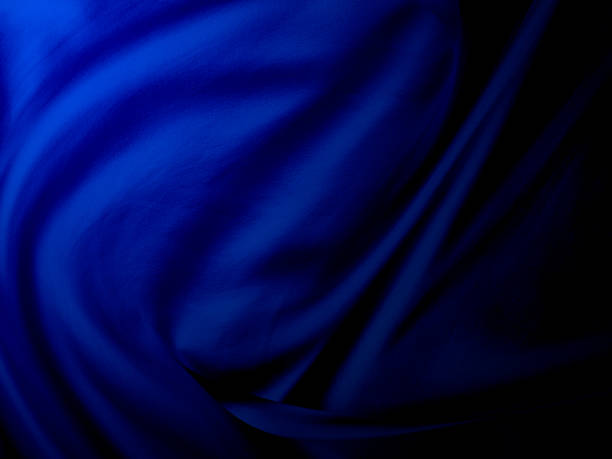 istock Beautiful Blue Silk. Drapery Textile Background. Abstract soft elegant satin 1156300271
