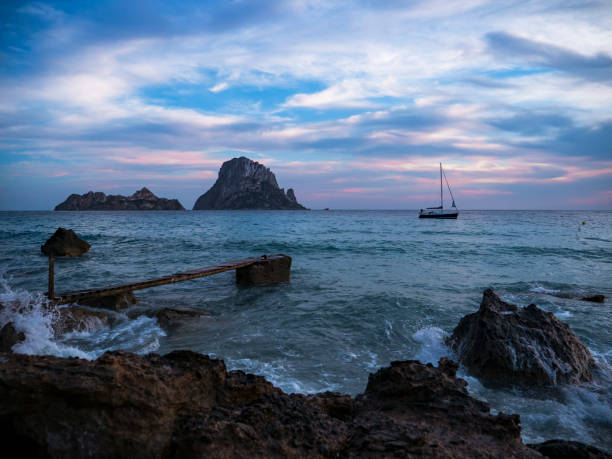 istock Sunset lights by the sea 1156303194