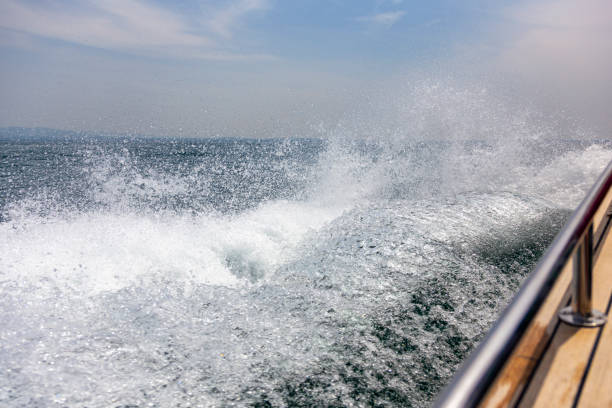 istock Wake on the water of a Motorboat 1156304014