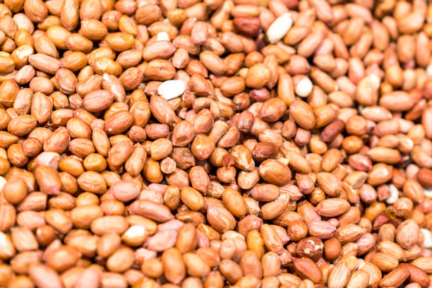 istock Peanuts as a background and texture. Delicious, nutritious food 1156308551
