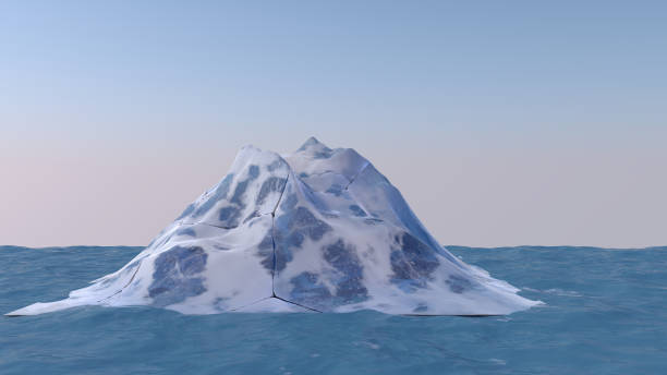 istock Iceberg with beautiful transparent sea on background. 1156309810