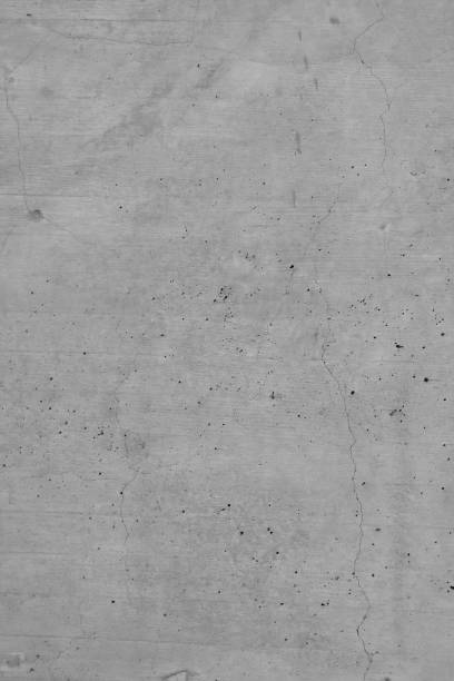 Garue concrete wall, texture with brushed structures, Indiustrial design background in grey, with slight cracks and structures as a panel and design element and graphics.