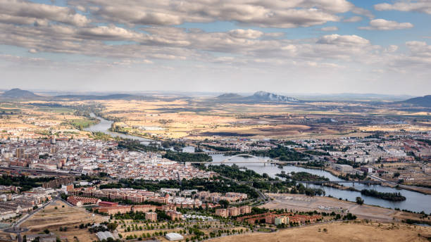 istock Panoramic aerial view of Merida cityscape, Spain 1156311958