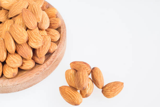 istock Tasty almonds nuts - Prunus dulcis 1156326820