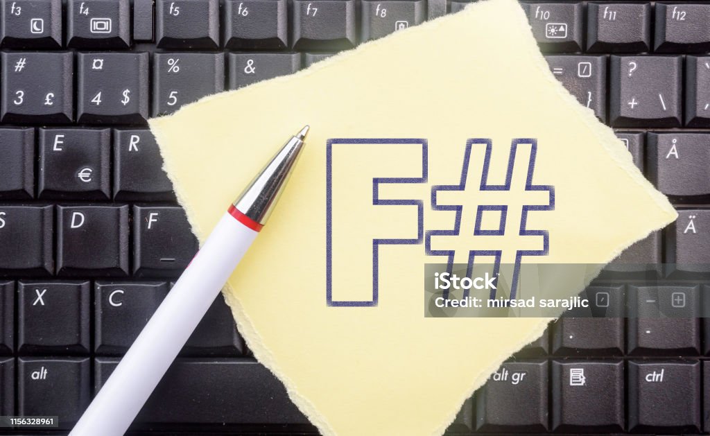F Sharp Programming Language Stock Photo - Download Image Now ...