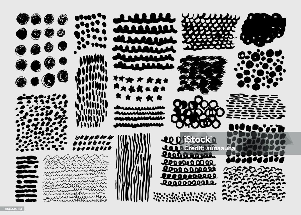Dptted Ink Texture Hand Drawn Ink Texture Stock Illustration - Download Image Now ...
