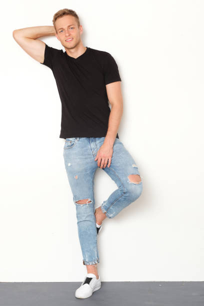 istock Studio shoot of handsome model in casual clothing. 1156331172