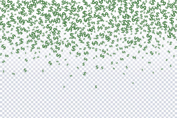 stockillustraties, clipart, cartoons en iconen met dollar geld valutasymbool achtergrond - dollarteken