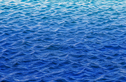 Sea water ripple texture background, rhythm in waves