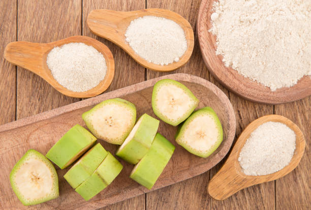 istock Green plantain flour - Musa paradisiaca 1156341048