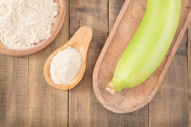 istock Green plantain flour - Musa paradisiaca 1156342974