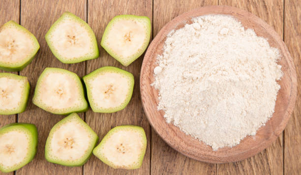 istock Green plantain flour - Musa paradisiaca 1156344764