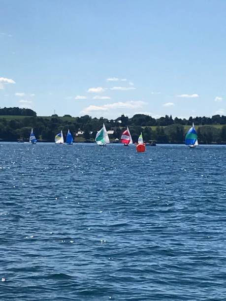 istock Sailing Regatta with colorful sails 1156348210
