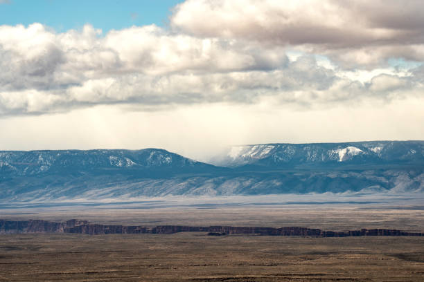 istock Arizona landscape with mountains in snow 1156349209