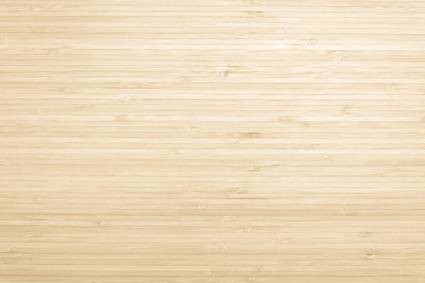 istock Bamboo wood texture pattern background in creme beige color 1156350055