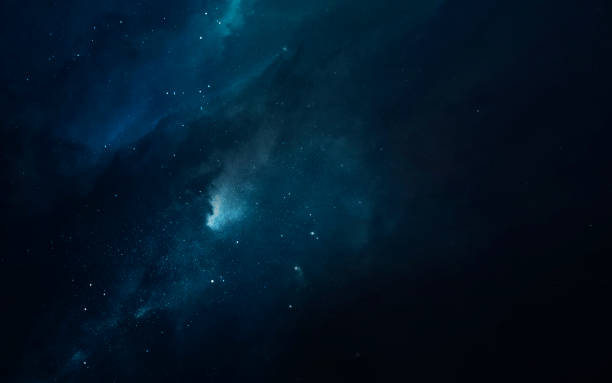 istock Cosmic landscape, beautiful science fiction wallpaper with endless deep space. Elements of this image furnished by NASA 1156350952