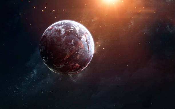 istock Cosmic landscape, beautiful science fiction wallpaper with endless deep space. Elements of this image furnished by NASA 1156350987