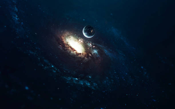 istock Awesome spiral galaxy. Deep space, beauty of endless cosmos. Science fiction wallpaper. Elements of this image furnished by NASA 1156351032