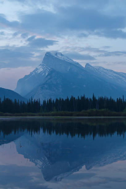 istock Mount Rundle mountain peaks at dawn 1156356212