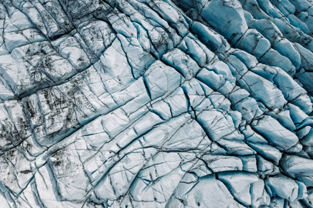 istock Aerial view of the glacier 1156366258