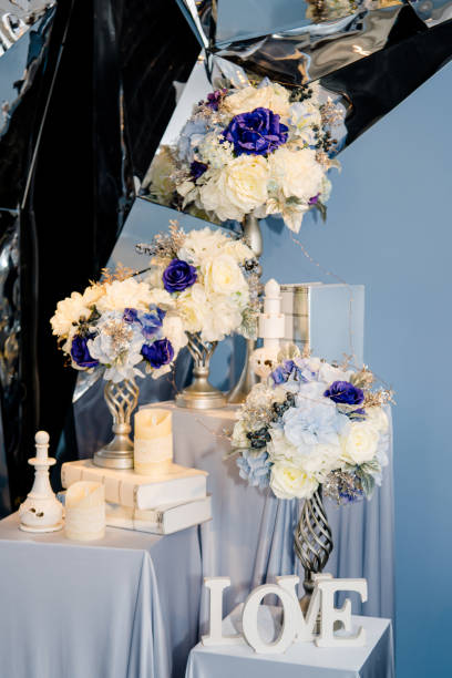 istock Wedding and party decoration display 1156368356