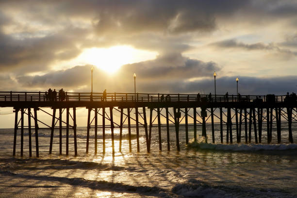 istock The ocean beach, pier bridge playground and sunset 1156370151
