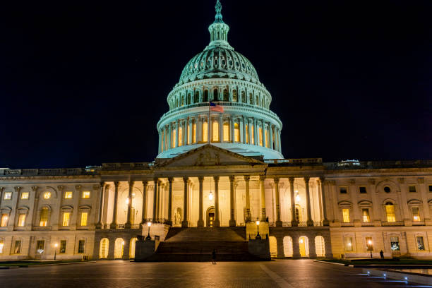 istock US Capitol North Side Night Stars Washington DC 1156374217