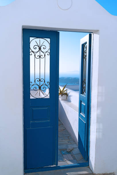 The doors of the house are in the style of classic typical Russian architecture of the 19th century. Welcome to Moldova. Historical and cultural heritage. Background with copy space for text
