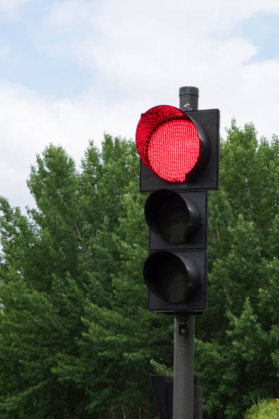 istock close-up of a red traffic light 1156376614