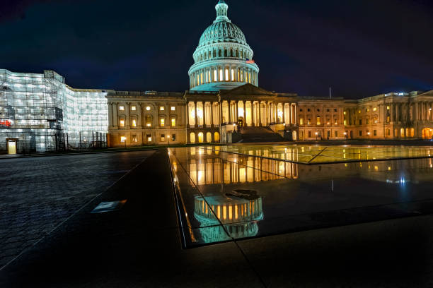 istock US Capitol Reflection North Side Night Stars Washington DC 1156376660