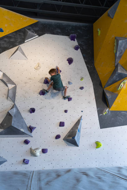 istock Children indoor climbing and bouldering 1156377458
