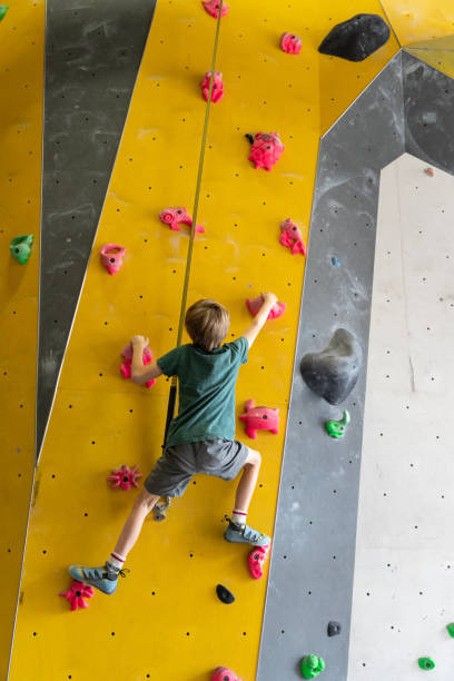 istock Children indoor climbing and bouldering 1156377605