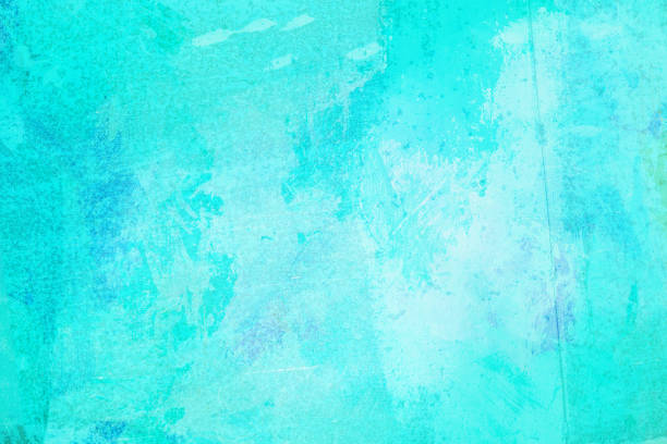 istock The abstract bright blue surface has a brush painted on the background for graphic design. 1156382033