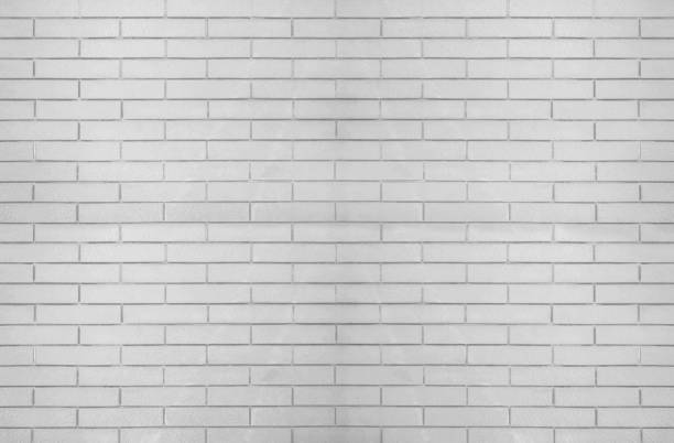White color brick wall texture for graphic background images