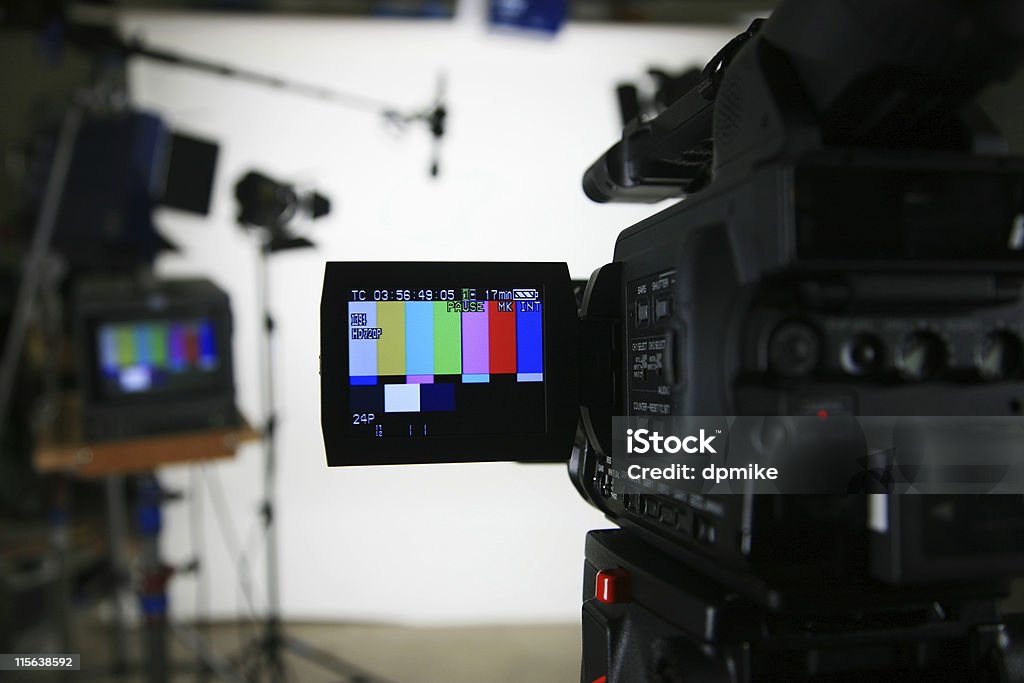 Camera Setup Visual Studio Setup 3 Camera With Viewfinder Stock Photo - Download Image Now ...