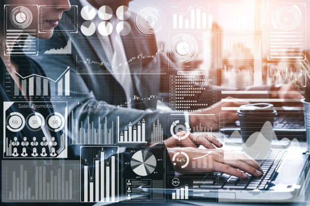 istock Big Data Technology for Business Finance Concept. 1156386795