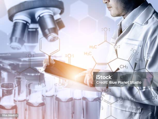 Laboratory Research And Development Industry Stock Photo - Download Image Now - Analyzing, Beaker, Biochemist