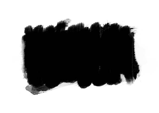 istock Black color graphic patches graphic brush strokes design effect element for background 1156388946