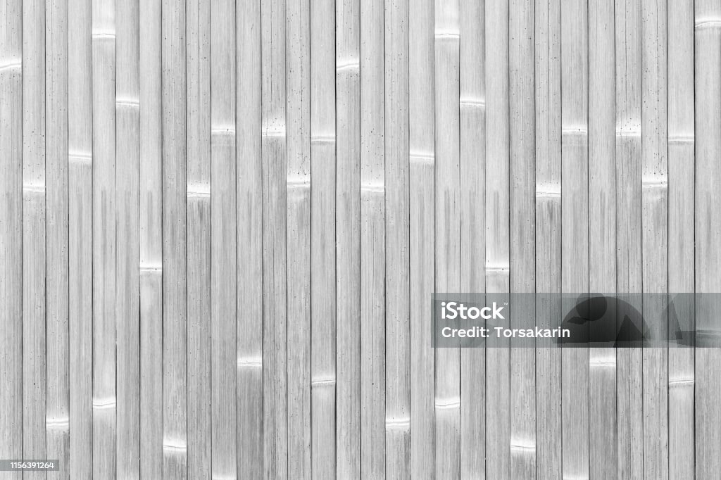White Bamboo Fence Texture And Seamless Background Stock Photo