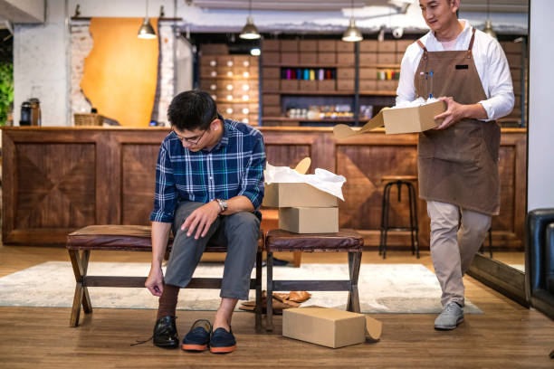 istock Luxury Shoe Shopping in Taipei 1156393559