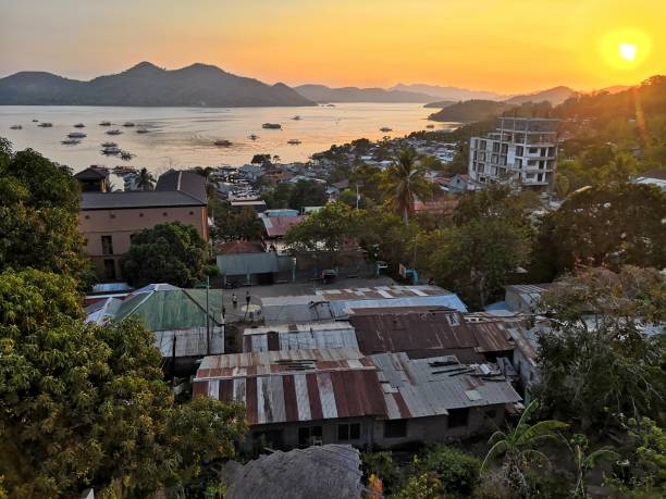 istock View of Coron from Mt Tapyas during a beautiful sunset 1156397355