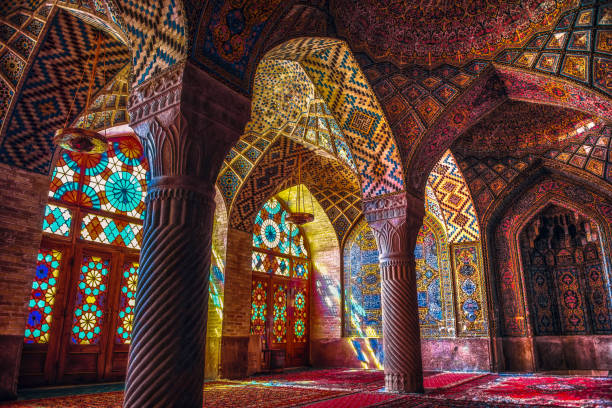 Morning Light at the Pink Mosque in Shiraz.