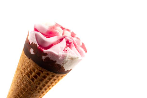 istock chocolate vanilla and cherry ice cream 1156400505
