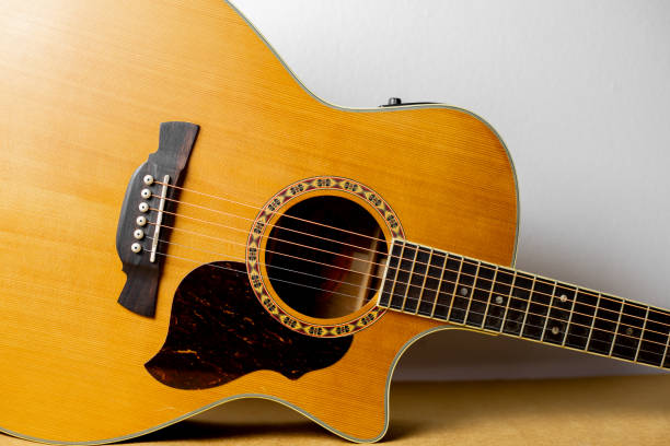 istock Acoustic guitar that is classic and beautiful 1156401282